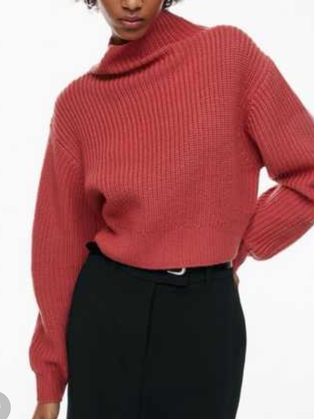 Wilfred Montpellier Merino Wool Waist Turtleneck